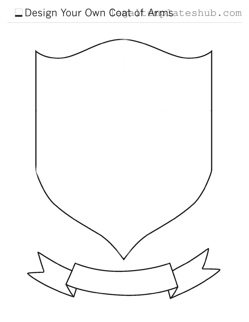 Blank Coat Of Arms PDF Form