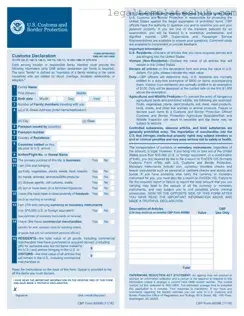 Blank CBP 6059B PDF Form