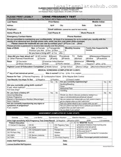 Blank Planned Parenthood Proof PDF Form