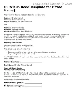 Printable Quitclaim Deed Template