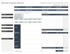 Blank Roofing Estimate PDF Form