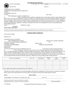Blank Chicago Title Waiver Format PDF Form